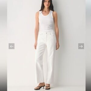 Denim Forum The Farrah Hi-Rise Wide Jean